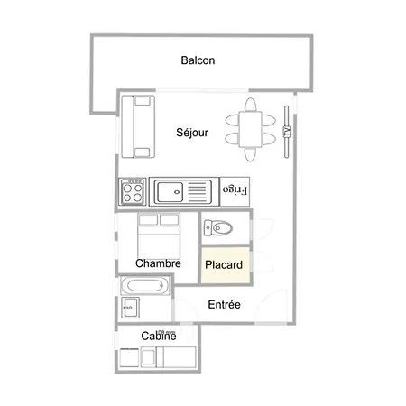 Appartamento Résidence Alpages Mottaret B - 2 Pieces Dans Calme - Wifi Inclus Mae-0814